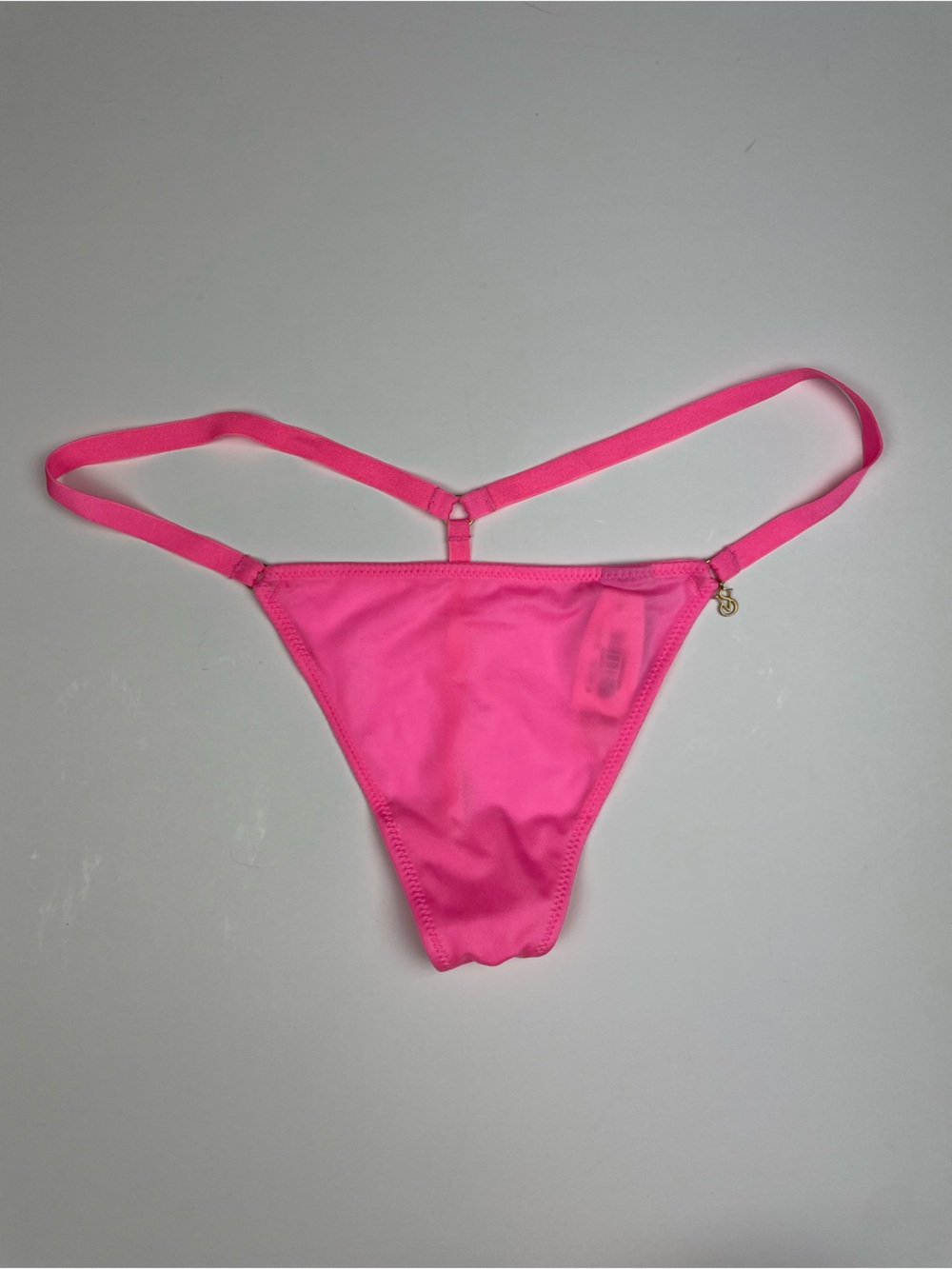 Vintage Victoria’s Secret Smooth Charm V-String Pink Thong NWT One Size
